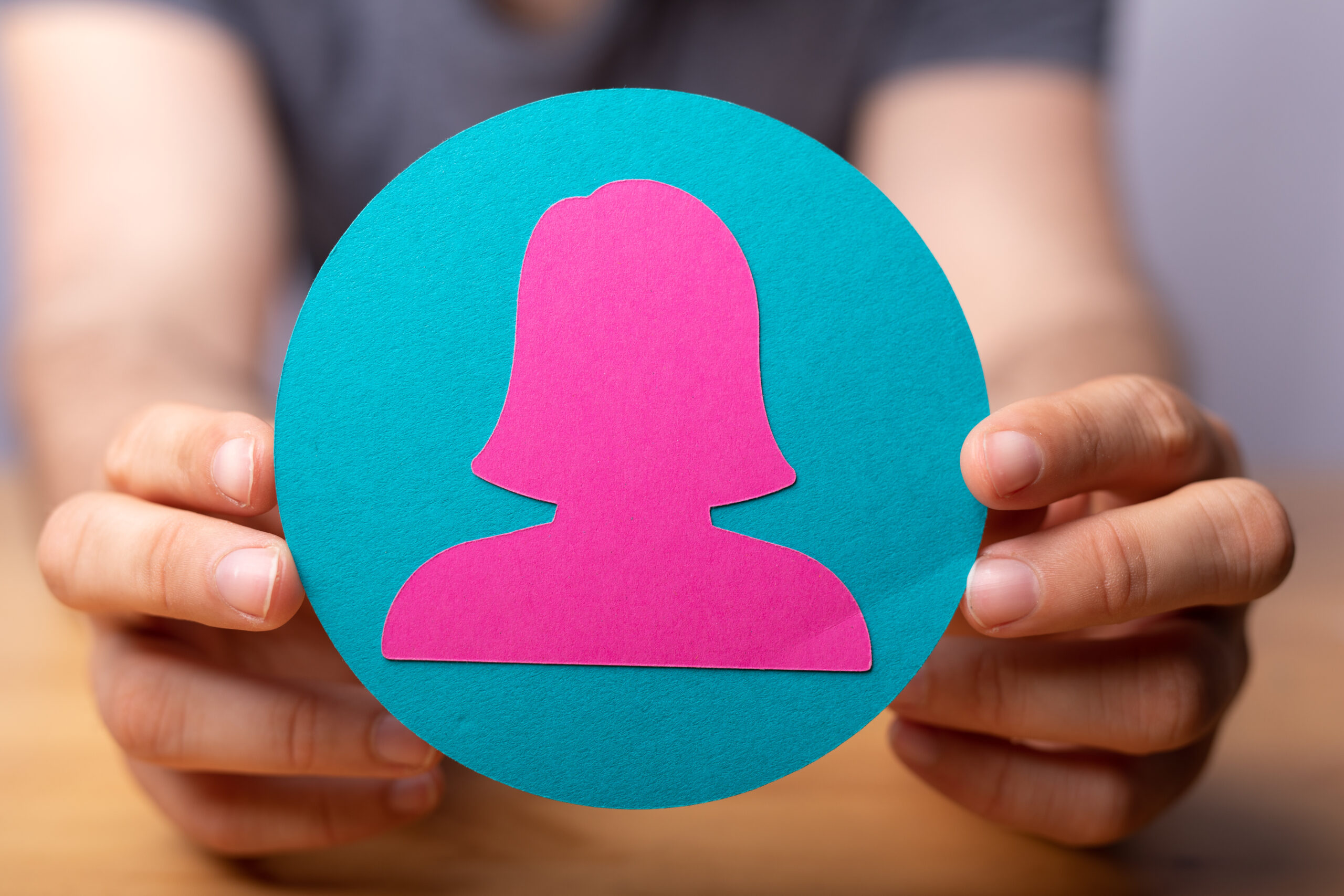 Female figure representative of a brand persona